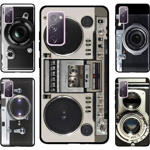 Retro Vintage Camera Case For Samsung Galaxy S10 S8 S9 Plus S10e Note 10 Plus Note 20 Ultra S21 S20 FE Cover