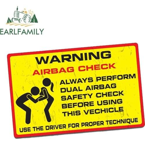 EARLFAMILY 13cm x 9.1cm Car Stickers BOOBS CHECK Decal Funny Car Truck 4X4 Offroad 4wd Dirt JDM Race Waterproof Accessories