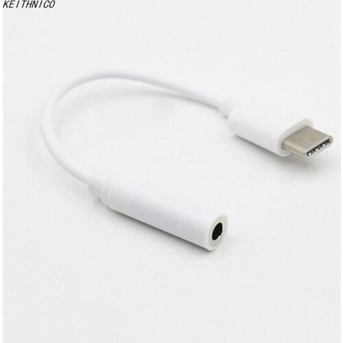 2Pcs 3.1 Type C to 3.5mm Earphone Cable Adapter Converter USB-C Male to Female Aux Audio for Xiaomi 6 Moto Z Letv 2 Pro 2 max2