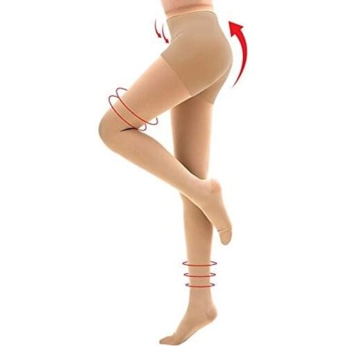 Compression Pantyhose 20-30 mmHg for Women Gradient Compress Stockings Prevent Varicose Veins Release Fatigue Edema Opaque