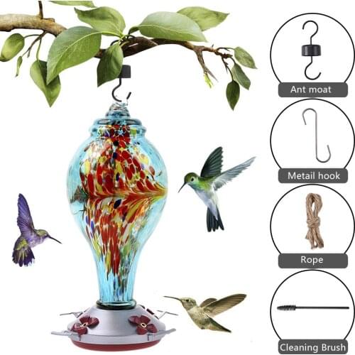 Bird Hummingbird Feeder Free Nectar Patio Yard Window Bird Food Feeder Drinker Bird Feeder Hanging For Garden Yard Decoration