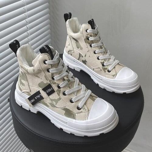 2021 New Casual Women High-Top PU Leathable Female Sneakers Womens Sports Shoes Fashion Womens Sneakers Flats Shoes Zapatillas