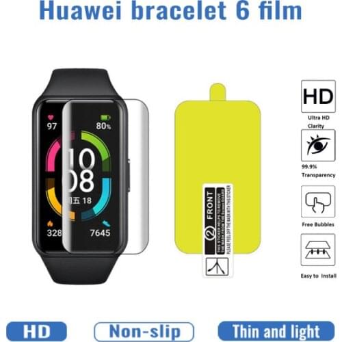 TPU Soft Hydrogel Protective Film For Honor Band 6 Screen Protector For Huawei Honor Bracelet Band 6 Strap ,not Tempered Glass