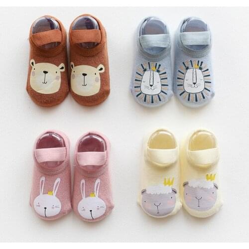 Newborn Baby Animal Non-Slip Socks Boys Girls Infant Cotton Cute Socks Kids Anti-Slip Cartoon Floor Socks Clothing Accessories