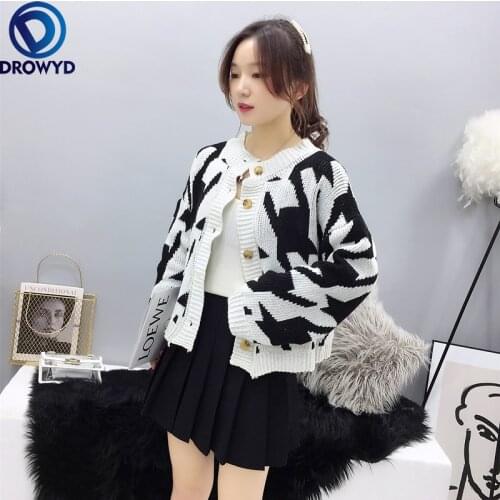 2021 New Fashion and Popular Sweater Coat Autumn and Winter Loose Mid-length and Very Fairy Knitted Single-breasted Cardigan Top