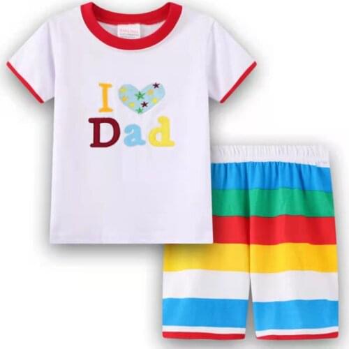 New Summer Kids Clothing set Baby Sleepwears Top quality Suits Boys short Pajamas Children Pyjamas Girls Cartoon Pijamas S035