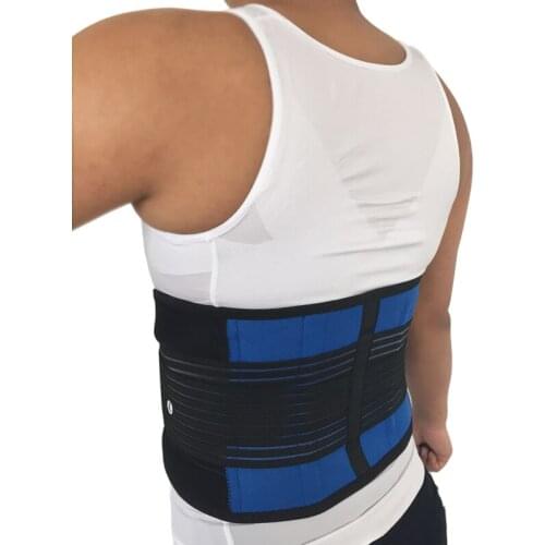 Durable Black Waist Support Brace Belt Lumbar Lower Waist Double Adjustable Back Belt For Pain Relief Gym Sports Accessories