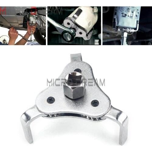Universal Adjustable Three 3 Jaw Oil Filter Remover Removal Tool Interface Special Tools Filters Wrench Kit for Cars Trucks