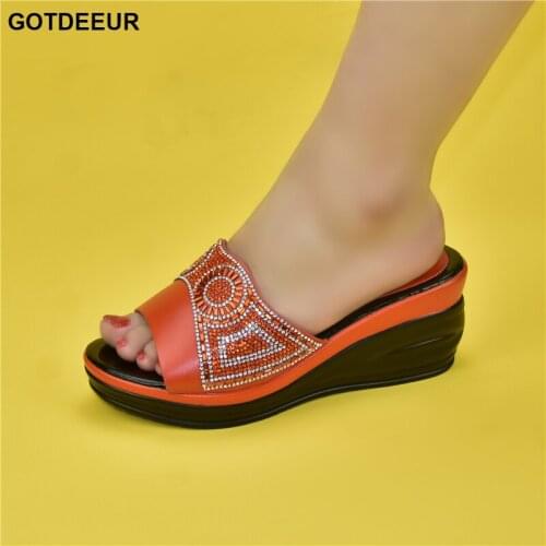 African rhinestone decoration womens shoes high heels comfortable banquet party Italian rhinestone Italian womens shoes