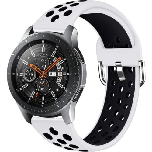 22mm Silicone Watchband for Samsung Galaxy Watch 46mm Replacement Bracelet Band Strap for SM-R800 Huawei GT 2 91002