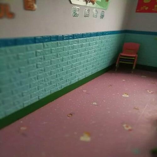 3D PE Foam Stone Brick Panel Wall Stickers For Kids Rooms Home Decor Kids Safty Art Mural Self-adhesive Wallpaper