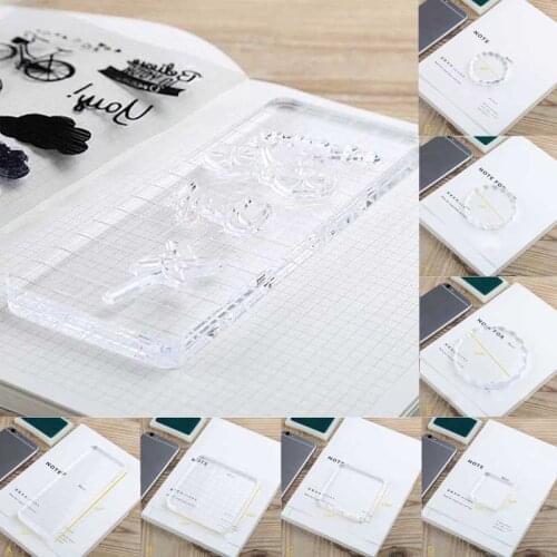 Color Process Essential High Transparency Clear Photo Album Decor Hand Account Acrylic Block Pad DIY Scrapbooking Handmade Tools