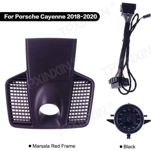 Car stopwatch for Porsche Cayenne 2018 -2020 interior dashboard center clock compass time electronic meter clock accessional