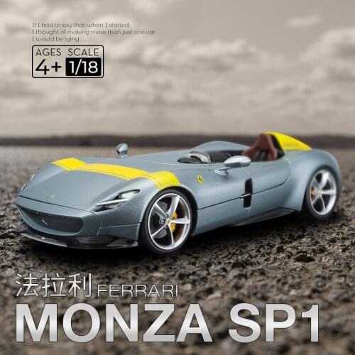 Bburago 1:18 New Ferrari MONZA SP1 car alloy car model simulation car decoration collection gift toy Die casting model boy toy