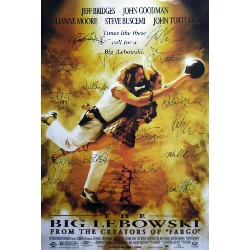 BIG LEBOWSKI MOVIE Signed Photo Art Film Print Silk Poster for Your Home Wall Decor 24x36inch