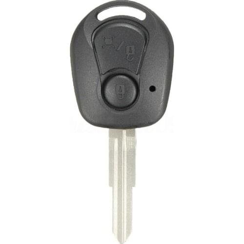 2Button Uncut Blade Remote Key Case Fob Shell for Actyon Ssangyong Kyron Rexton