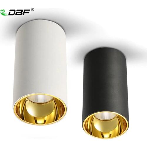 [DBF]Round LED COB Surface Mounted Downlight 15W 20W High Reflection 3000K/4000K/6000K Ceiling Spot Lights AC85-265V Kitchen