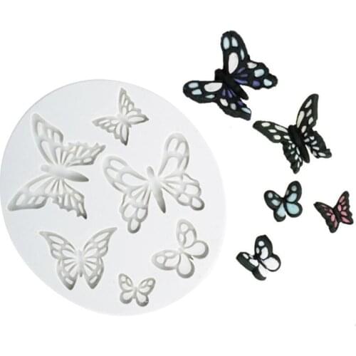 Butterfly shape 3D Craft Relief Chocolate confectionery Fondant Silicone Mold Cake Kitchen Decorating DIY Tools Baking Mould