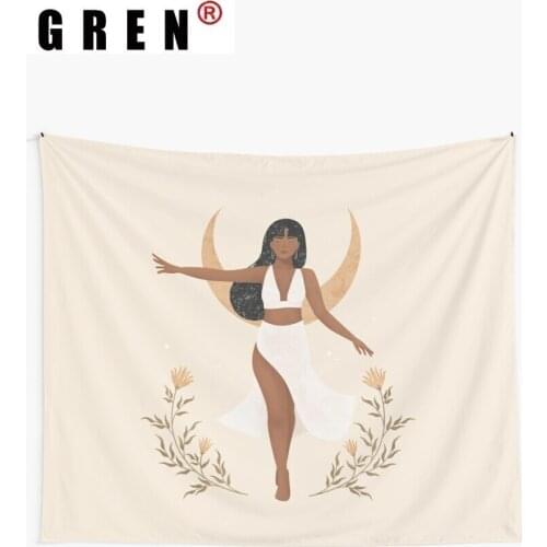GREN Women Yoga Sport Bohemia Tapestry Wall Hanging Covering Rug Background Cloth Beach Mat Blanket Art Bedroom Dorm Home Decor