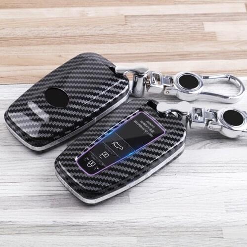 Good quality Carbon fiber ABS Car Remote Key Case Fob Cover For Toyota Camry Corolla C-HR CHR Prado RAV4 Prius 2018 2019
