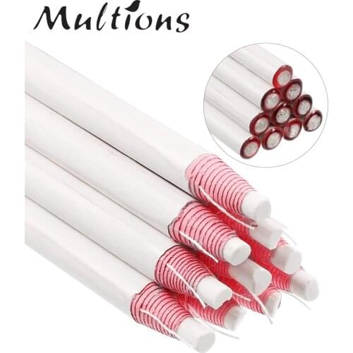 Sewing Pencil Cut Free White Tailors Chalk Fabric Marker Pencil Sewing Chalk for Dressmaker Craft DIY Patchwork Sewing Supplies