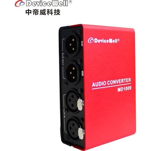 DeviceWell MD1009 XLR to RCA Hi-Fi Mini Audio Converter
