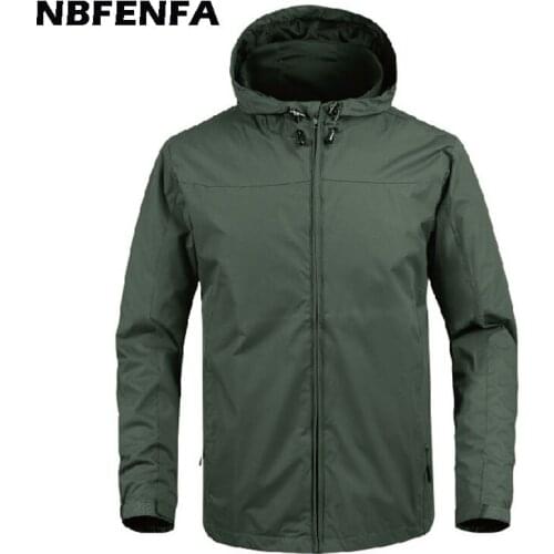 Men Jackets Windbreaker Waterproof Windproof Coats Male Sport Outwear Hooded Spring Autumn Jacket Men Clothing Plus Size LX158