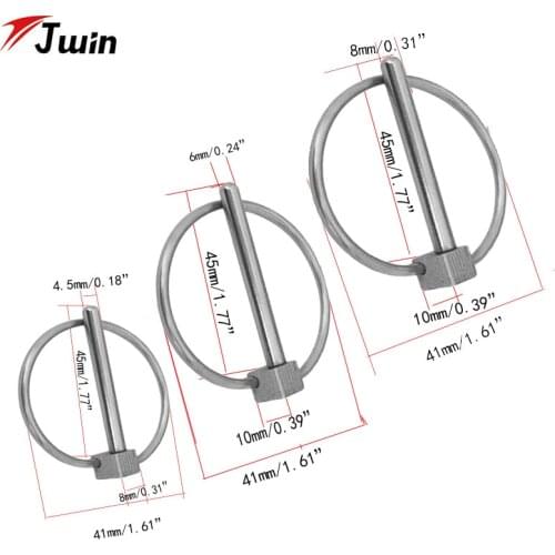 Stainless Steel 316 Boat Kayak Canoe Trailer FarmTractor Trolley Caravan Lynchpins Retaining Marine Linchpin Clips Ring