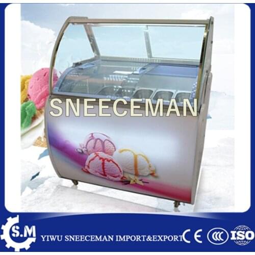 He low temperature ice cream display freezer cabinets