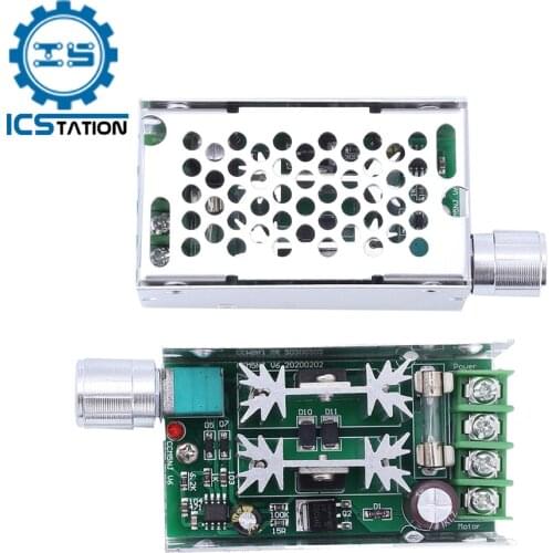 DC 12V 24V 36V 48V 10A PWM DC Motor Speed Controller PWM Stepless Speed Regulator Switch Control