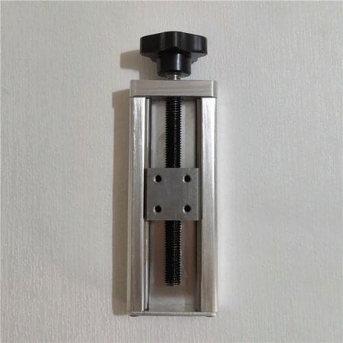 Stroke 100MM Welding Gun Manual Fine-Tuning Slide Manual One-Dimensional X-Axis Sliding Table Aluminum Alloy Welding Gun Holder