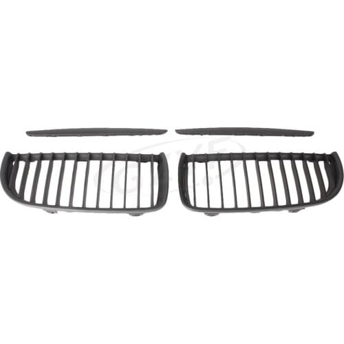 2PCS Auto Front Grilles For BMW E90 4-Door Saloon & E91 4-Door Touring 2005 2006 2007 2008 Pre-Facelift Only