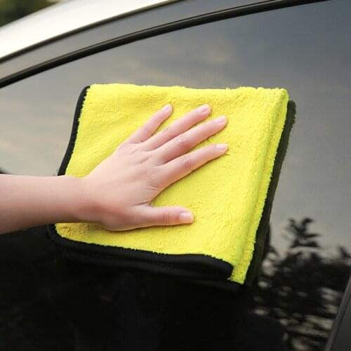 Car Care Cloth Detailing Car Wash Never Scratch Accessory Microfiber Towel for Car Wash Towel Car Cleaning Drying Cloth Hemming