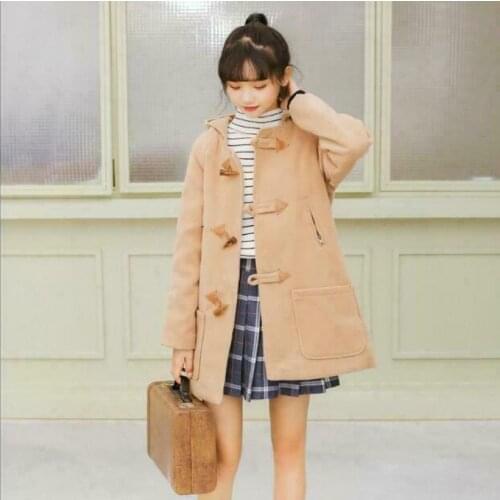 New Womens Fashion Sweet Lolita Hooded Wool Coat Jacket Collegiate Girls Outwear