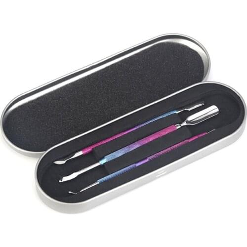 Q1FB Cuticle Cleaner And Triangle Cuticle Peeler And Scraper To Remove Gel Nail Polish Nail Art Remover Tool Personal Care