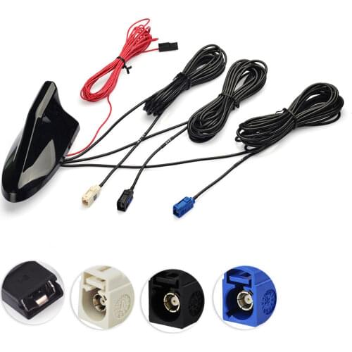 Superbat Car Roof Top Shark Fin Antenna,Vehicle GPS Navigation System DAB Digital Radio Car Stereo FM/AM Radio Combined Amplifie