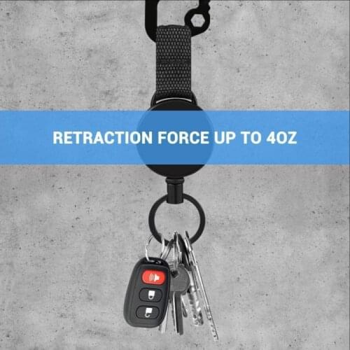 High Resilience Retractable Keychain High Resilience Retractable Easy Pull Buckle Easy To Pull With Bottle Opener