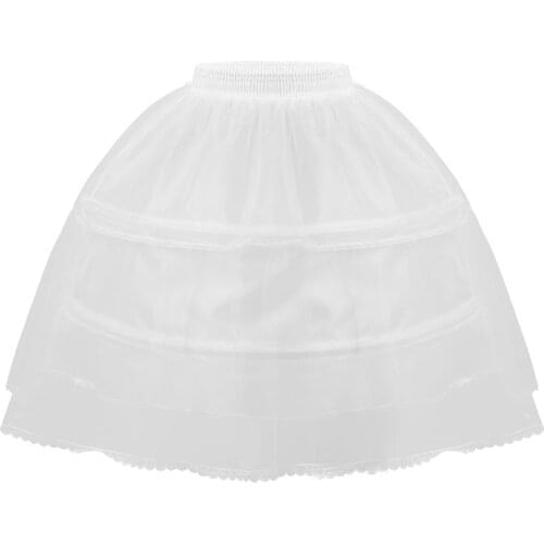 2Hoop Petticoats Bustle for Ball Gown Wedding Dresses Underskirt Bridal Accessorie Crinoline Above Knee Length Fancy Skirt Slip