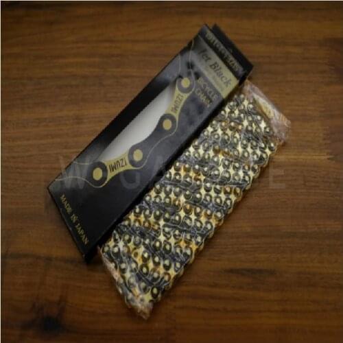 IZUMI JET BLACK GOLD Sprockets Bicycle chain TRACK SINGLE SPEED FIX GEAR Freewheel Mountain Bicycle bike chain Fixed Sprocket