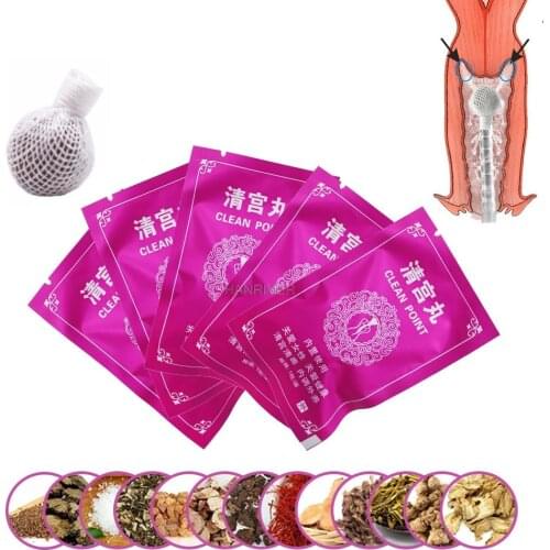 10/20 pieces of cotton detoxification tampon medicinal cleaning pearl Chinese medicine female vagina treatment