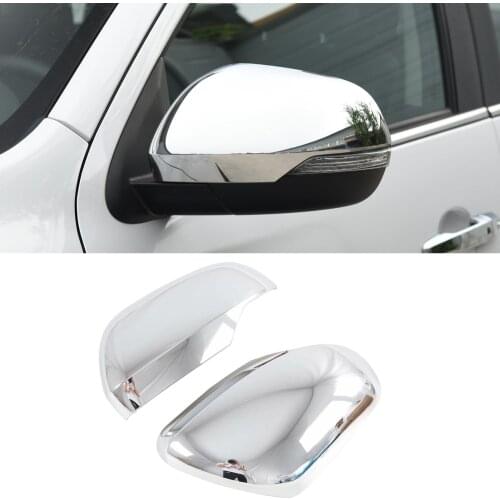 2PCS ABS Chrome Side Rearview Mirrors Decorative Cover Trim for Mitsubishi Pajero Sport Montero Shogun Sport 2016-2020
