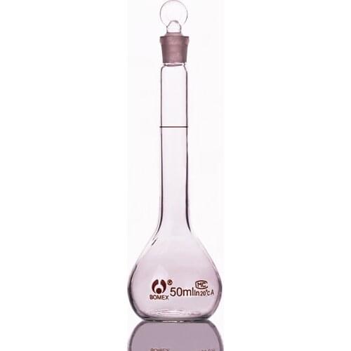 2pcs Volumetric flask with stopper 50ml,Volumetric flask,Measuring bottle