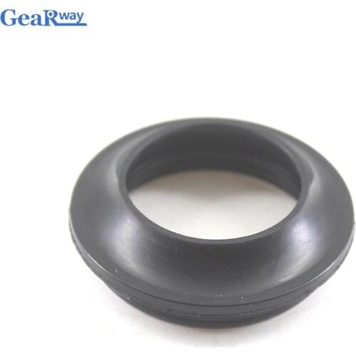 2pcs Motorcycle Front Fork Dust Seal 32x44/37x50/41x54/43x55mm Black Rubber Shock Absorbing Oil Seal Dust Cover