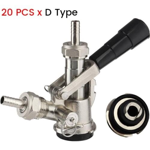 20 Pcs/Lot Beer Brewing "D" System Keg Coupler, Wholesale