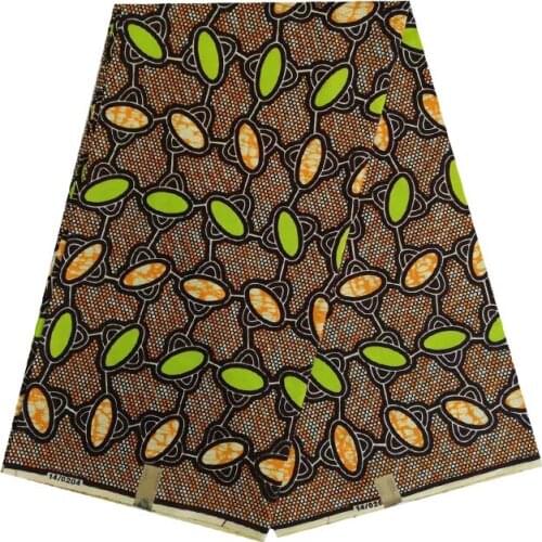 2019 best quality veritable nigerianPrinted in fabric African wax block 100% cotton 6yards nice design for african woman V-L 623