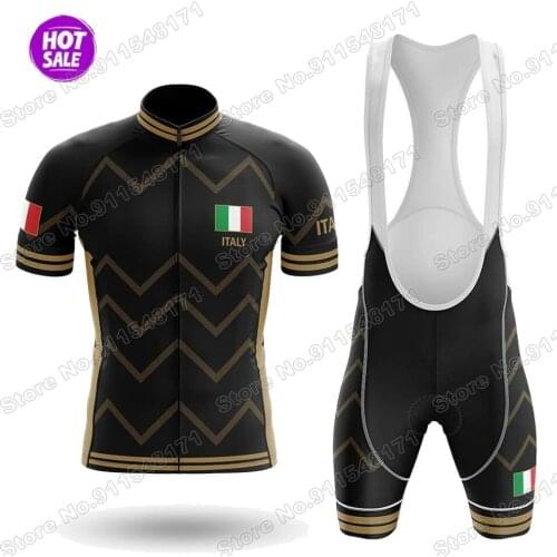 2021 Maillot Mens Italy Team Cycling Jersey Set Summer Bicycle Clothing Road Bike Shirts Suit Bicycle Bib Shorts MTB Wear
