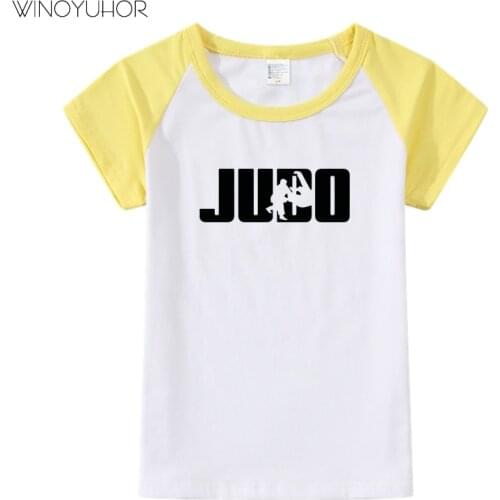 2020 New Summer Boys T Shirt Fashion Judo Print T Shirt For Kids Cotton Short Sleeve Baby Girls T Shirt Children Clothes