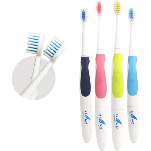 3 Brush heads Sonic Electric Toothbrush for Adult Oral care Waterproof Battery power Soft brush teeth Portable Seago Sg-906
