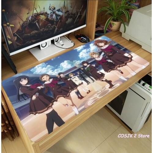 Anime Hibike! Euphonium Oumae Kumiko Kawashima Sapphire Mouse Pad Thicken Laptop Gaming Mice Mat Keyboard Pad Anti-Slip Playmat
