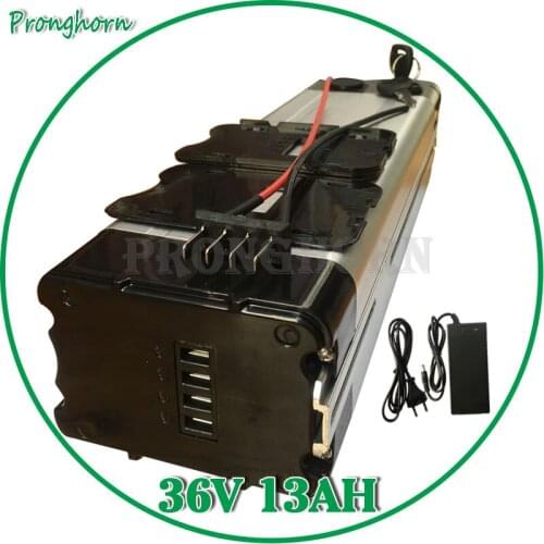 Free Customs Fee 500W 36V 12AH 13AH Silver Fish Battery 36V Lithium Electric Bike Battery 18650 Cell with 20A BMS 42V 2A Charger